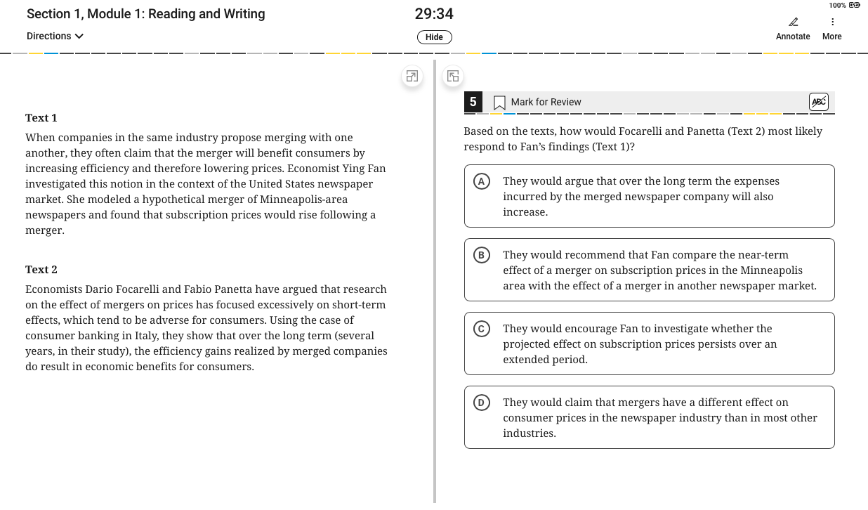 Breaking Down The Digital SAT Practice Tests: Digital SAT Content ...